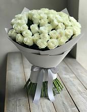 Букет 35 Белых роз в Никитовке