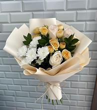 Букет цветов из:  Розы и Хризантемы в Никитовке