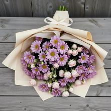 Букет цветов из:  Розы и Хризантемы в Никитовке
