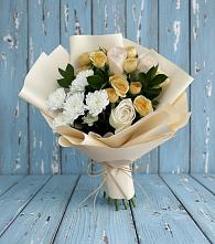 Букет цветов из:  Розы и Хризантемы в Никитовке