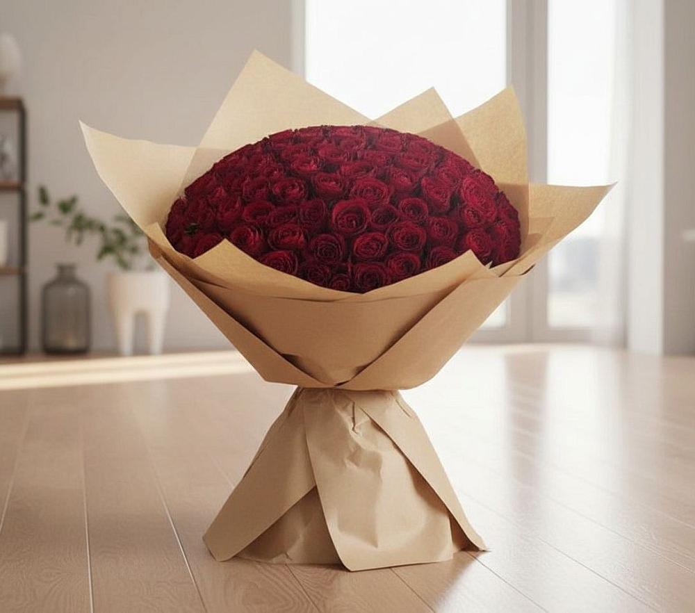 Букет 101 Красная роза в Никитовке