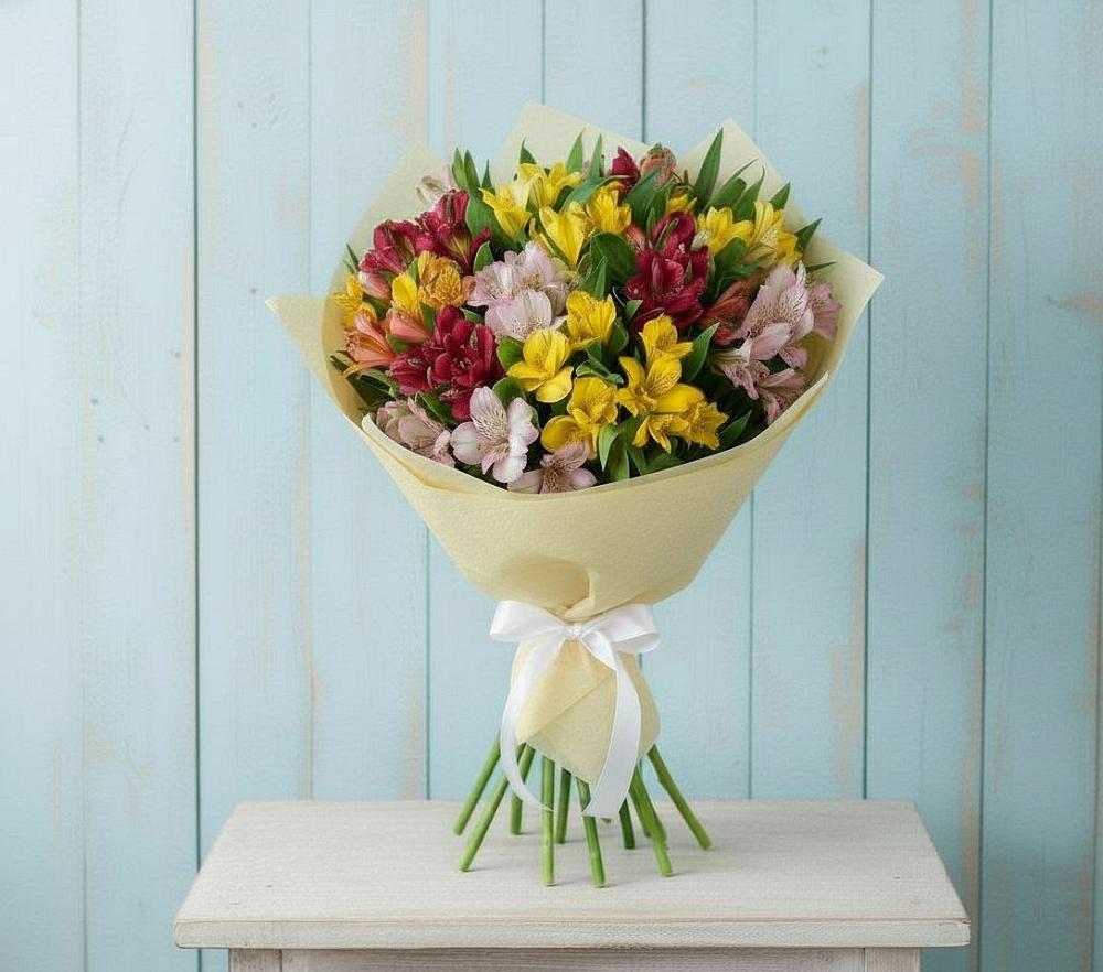 Букет цветов из: Альстромерии в Никитовке