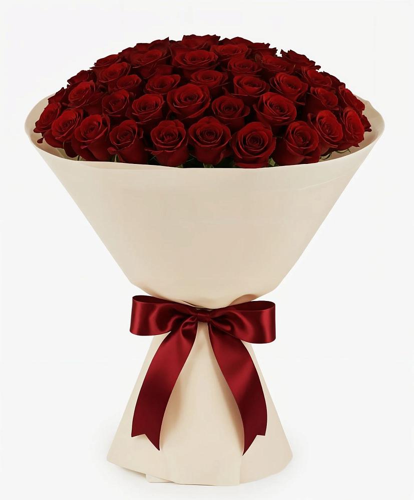 Букет 101 Бордовая роза Блэк Бакарра в Никитовке